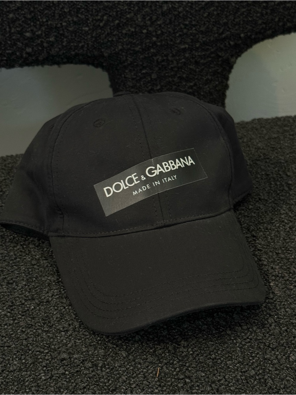 Dolce & Gabbana Black Logo Baseball Cap